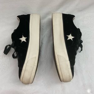 Black Suede Platform Converse